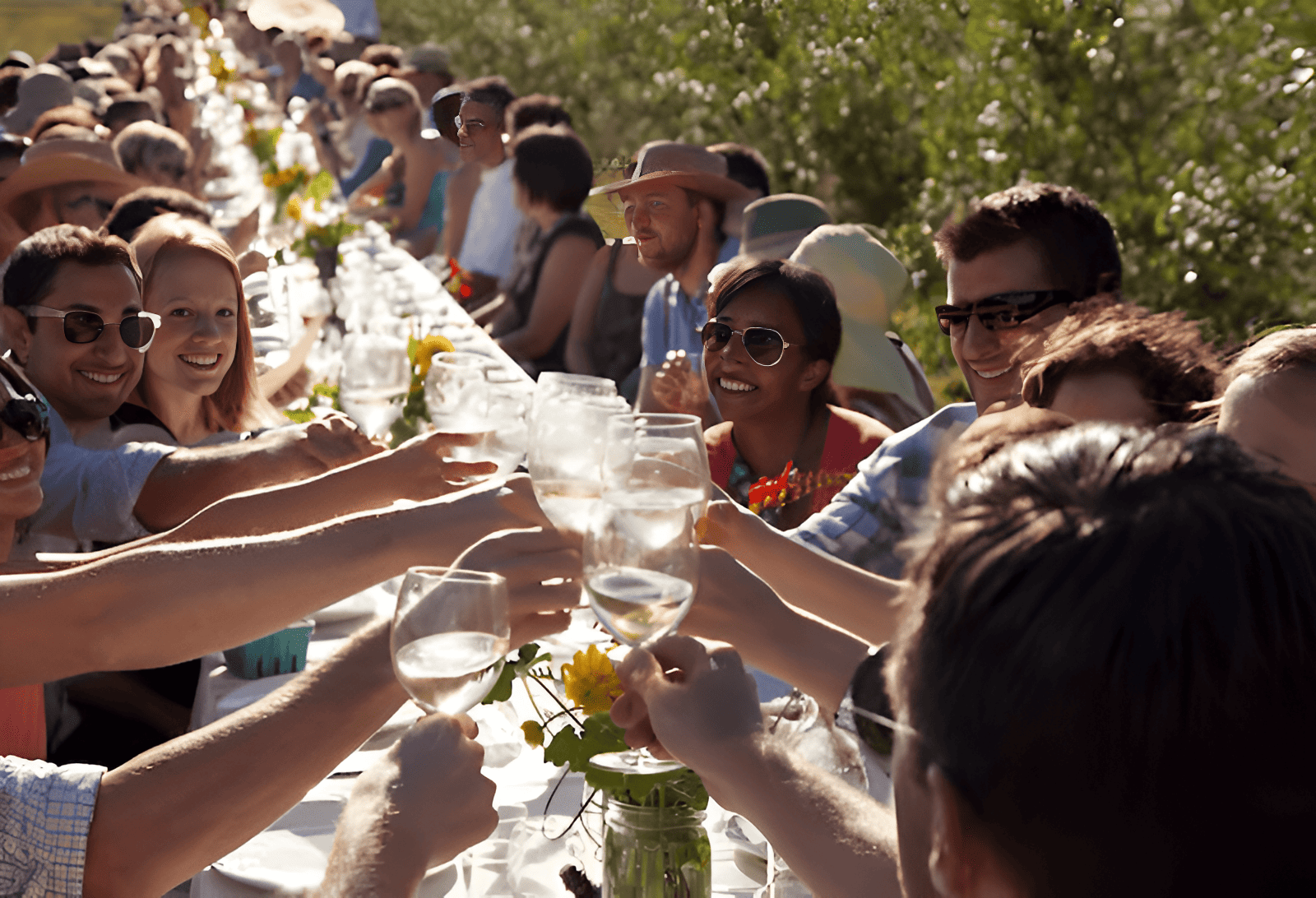 chefs prepare a maeal for 100 community supported agriculture mebers on a CSA farm