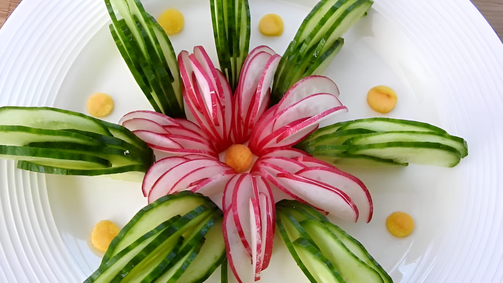 carved carrot garnish