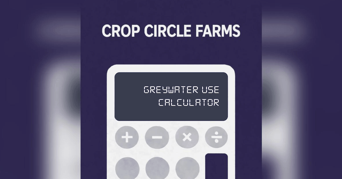 greywater reuse calculator